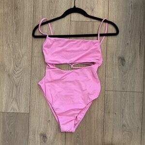 NWT Billabong Women's Sol Searcher Pink One-Piece Swimsuit Medium